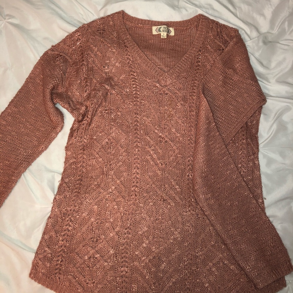 Rose gold sweater